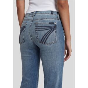 7 For All Mankind Womens Dojo Tailorless Jeans Light Wash Size 31